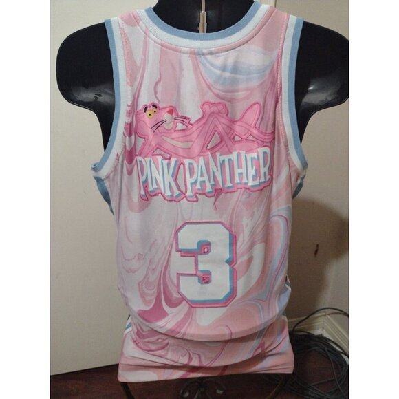 Men's Pink Panther Miami Basketball Jersey #3 Size Small S Pink - Picture 4 of 9